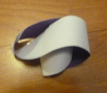 Mobius band with three twists